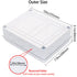 Zulkit Junction Box with Reserved Holes, IP65 Waterproof Dustproof Electrical Box ABS Plastic Project Enclosure White