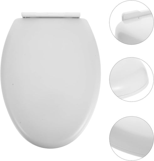 SOPOTUTU Thickened Toilet Seat Cover for Adults and Easy to Clean Bathroom Lid Fits Standard Toilets with Robust