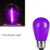 15 Pack S14 LED Bulbs, Purple Christmas Replacement for Outdoor String Lights, 1W Vintage E26 Base Bulb
