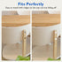 100Pcs 3/16 Inch 5 mm Closet Plastic Hole Plugs, White Screw Hole Covers, Round Button Top Shelf Hole Plugs Cabinet