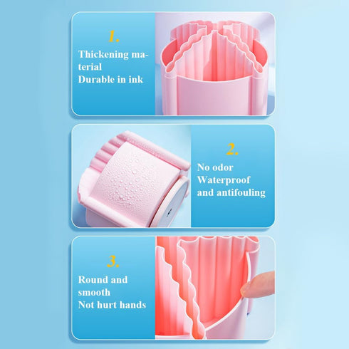 M&G 360 Degree Rotating Pen Holder, 4 Compartments Desktop Organizer for Stationery Supplies, Cute Pencil Cup for