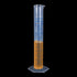 uxcell 50ml Plastic Graduated Cylinder, Test Tube Beakers, Clear Hex Base with 2-Sided Metric Marking, 10Pcs