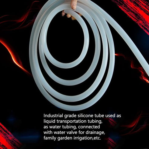 Silicone Tubing: Hohitto Flexible Hose, 2mm ID x 4mm OD, 5 Meters for Pump Transfer in Industrial Applications