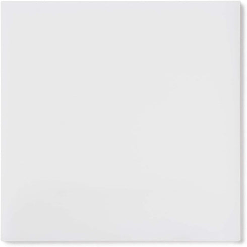 Rock Hard Plastics - 12" x 12" White Acrylic Sheet Lucite Plexiglass - Actual Size 11.875" x 11.875"