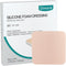 Dimora Silicone Foam Dressing Without Border 4"x 4", Highly Absorbent Adhesive Wound Bandage, 5 Pack