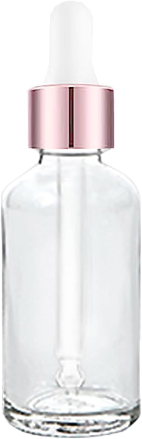 48 Pack 1oz Clear Glass Dropper Bottles, Eye Dropper Bottles with Glass Droppers for Essential Oils, 30ml