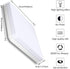 36W 3240lm 4000K 9Inch Closet Ouyulong LED Ceiling Light Square LED Flush Mount Ceiling Lighting Fixture for Kitchen