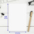 Half Letter Size Paper, 5.5"x8.5, 100gsm, White, 100 Sheets