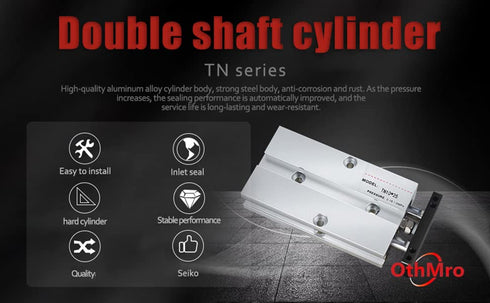 Othmro MAL32 x 50 Air Cylinders, 1.26in Bore, 1.97in Stroke, Double Action Aluminium Alloy Pneumatic Mini Air Cylinder