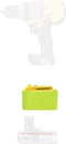 Adapter Upgrade for DeWalt 20v MAX XR Tools to Ryobi 18v Batteries, 1 Adapter Only (Without Charging Function)