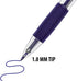 Inc. ClipClicks Retractable Ballpoint Pens, 50 Count, 1.0-mm Medium-Point Set with Comfort Grip for Writing