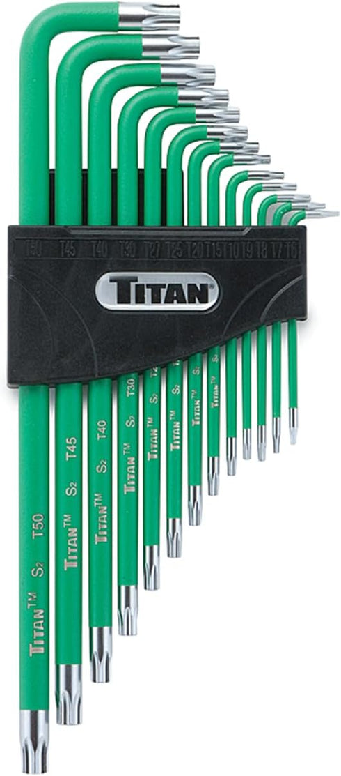 Titan Tools 12715 Extra-Long Arm Tamper Resistant Star Key Set - 13