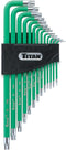 Titan Tools 12715 Extra-Long Arm Tamper Resistant Star Key Set - 13