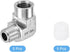 uxcell 2Pcs G3/8 Inch Male x G3/8 Inch Female 90 Degree Barstock Street Elbow, 304 Stainless Steel Pipe Fitting Adapter