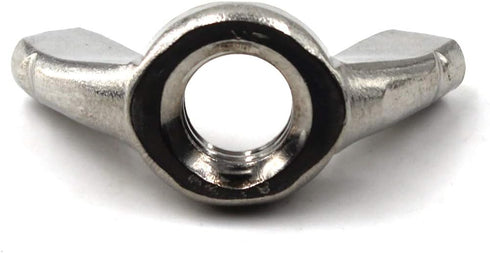 M6(1/4") 304 Stainless Steel Butterfly Wing Nut Set DIN315 Hand Twist Tighten Hardware (20PCS)