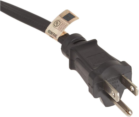 Woods 2611 8-Foot 3-Prong Indoor Extension Cord with 3 Outlets, Black