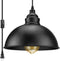 SoodMi Plug in Pendant Light, 15FT Hanging Lights with Plug in Cord, On/Off