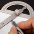 Haidong Angle Measuring Instrument, Stainless Steel Protractor with Rotary Arm for Woodworking Degree Measurement