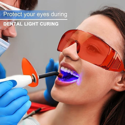 3 PCS Dental Lab Safety Glasses, Anti-Fog Goggle Eyewear for Protective Eye Shield