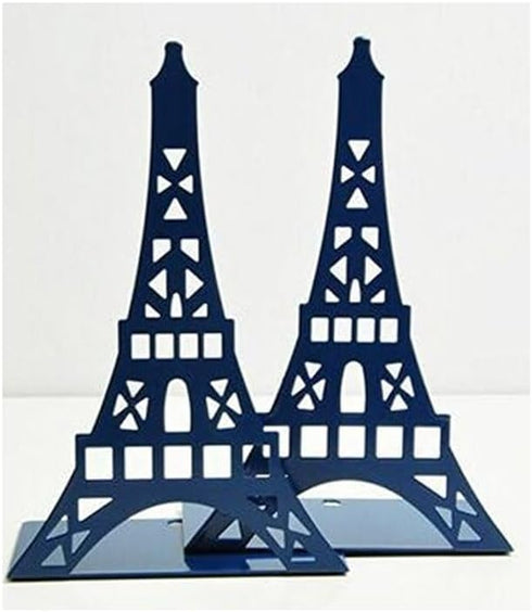 School Supplies Schoolsupplies Tinplate Eiffel Tower Creative Bookshelf Metal Book Holder Stand Decorative Bookend