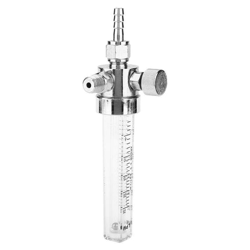 Gas Flow Meter, WL-12 Tube Type Copper Chrome Plated Air Gas Flowmeter, NPT 1/4 Inlet Thread
