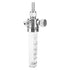 Gas Flow Meter, WL-12 Tube Type Copper Chrome Plated Air Gas Flowmeter, NPT 1/4 Inlet Thread
