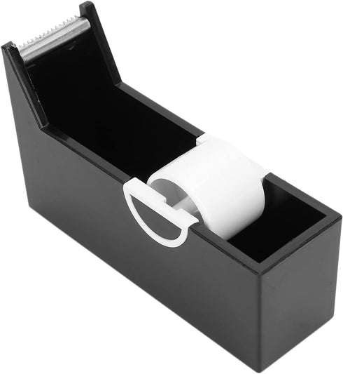 Eyelash Tape Dispenser Holder, Portable Desktop Tape Cutter for Home Salon Eyelash Extensions Supplies (Black)