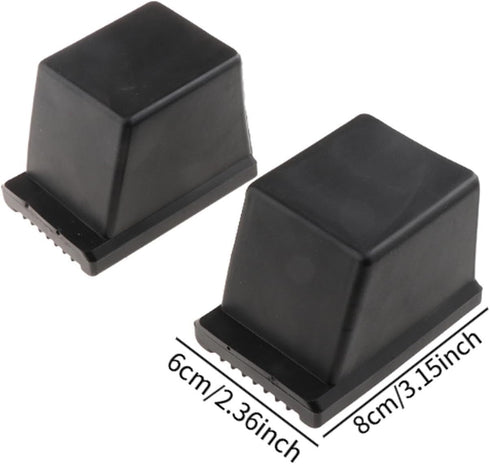 Menolana 2Pcs Square End Cap Square End Cover Gym Fitness Equipment Convenient Tube Sleeve Table Chair Foot Cover
