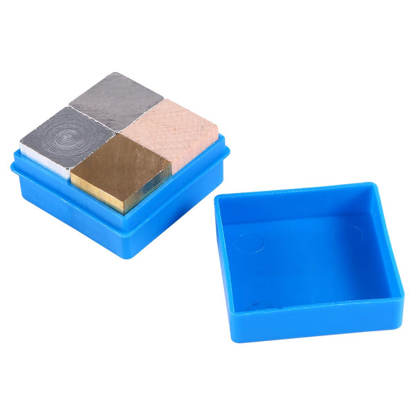 Density Copper Cube Set, 4Pcs Scientific Density Cube for Lab Experiment Tool