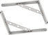 AmericFengBao Shelf,J5303-2P 1 Pair(10 inches) Heavy Duty Shelf Bracket,Welded Bracket,Stainless Steel Solid Shelf