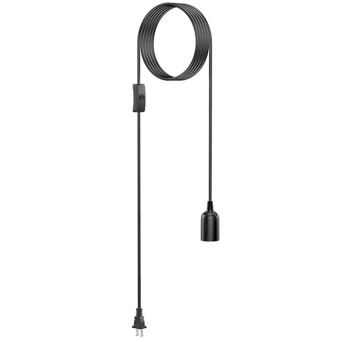 AryaLight 1-Pack 15 ft Hanging Lantern Lamp Cord Cable with On/Off Switch E26
