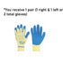 SHOWA Atlas KV300 Cut Resistant Safety Glove with Kevlar Liner, X-Large (1 Pair), Yellow/Blue
