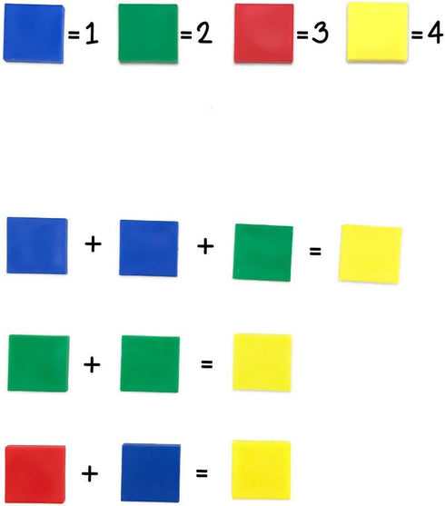 Set 400 EAI Education Color Tiles: Plastic - of in a Jar