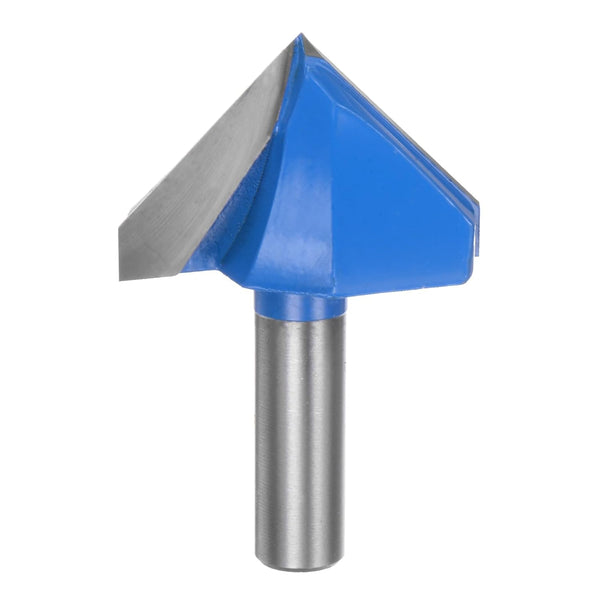 Router Bits 2" Dia 1/2" Shank, 90 Degree V Type End Mill Carbide for Woodworking Carpentry Engraving Cutter Tools