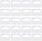 Clear Self Adhesive Hang Tabs Hooks - Plastic Display Hand Tabs Slot Hole Folding Tab for Store Retail Display (200