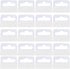 Clear Self Adhesive Hang Tabs Hooks - Plastic Display Hand Tabs Slot Hole Folding Tab for Store Retail Display (200