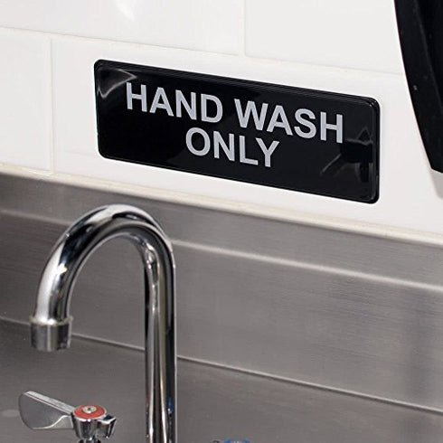 Hand Wash Only Sign