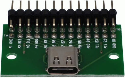WLGQ 3.1 2.54mm USB Type-C Test Board with PCB Test Socket | Pitch Header | USB-C Motherboard Diagnostic Tool