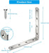 8 5 5 inch Pcs Stainless Steel L Bracket x Heavy Duty Solid Shelf Support Corner Brace, Metal Joint Right Angle Brace