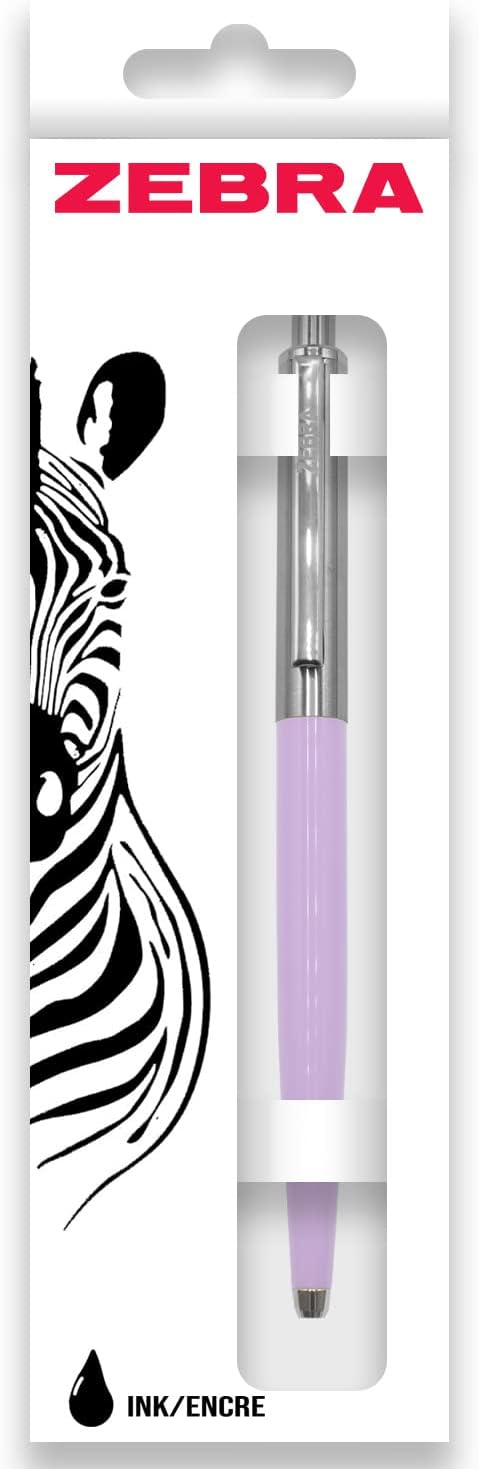 Zebra Pen 901 Retractable Ballpoint Pen, Pack of 3, Medium Point 1.0mm Nib, Black Ink, Deep Pink & Pastel Colors