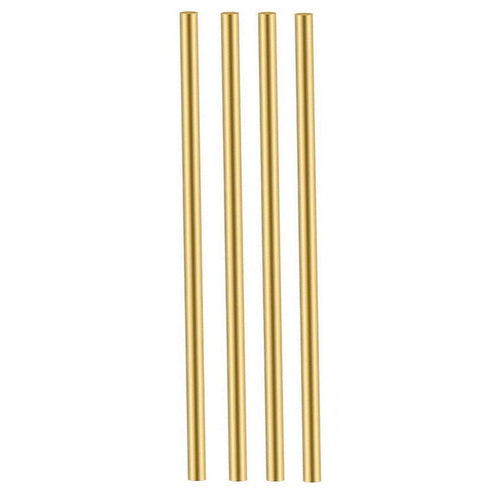 4 PCS 5mm Brass Round Rod, Solid Round Stock Lathe Bar Stock 12 Inches in Length, C27400