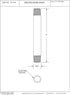 Westbrass D12106-26 ½” x 6" IPS Brass Pipe Nipple, Polished Chrome