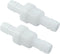 2 Pcs 3/8"(10mm) Plastic Check Valve Barb Hose, One Way Inline Non-Return Valve for Air, Water, Gas, Ozone Resistance