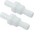 2 Pcs 3/8"(10mm) Plastic Check Valve Barb Hose, One Way Inline Non-Return Valve for Air, Water, Gas, Ozone Resistance