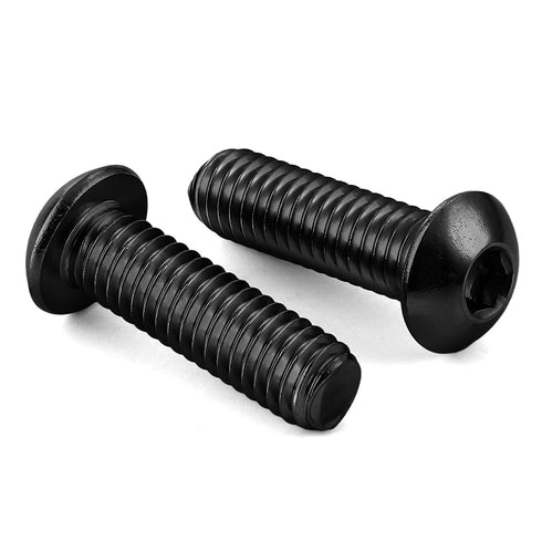 1/4-20 x 1 Button Head Socket Cap Screws, 25 PCS, Black Oxide, Class 10.9 Alloy Steel