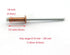 HJ Garden 25pcs Red Copper Blind Rivet, Self-Plugging Open End Dome Head Fastener Nails for Decoration