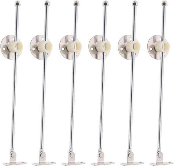 HOOWIFFY 6pcs Heavy Duty Furniture Support Hinges Cabinet Hardware Replacement Hinges for Bedside