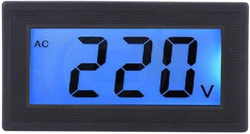 YB5135DB AC80-500V Two Wires Mini Digital Voltmeter Panel Two-wire LCD Display Digital Volt Panel Meter Voltage Monitor Tester Gauge with Digital LCD Blue Backlight Display by Walfront