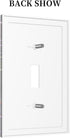 haigof 1 3 5 Inch Gothic Bookshelf Crow Light Switch Cover Wall Plate Gang Single Plates Print Faceplate Home Decor X