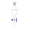 EISCO Squibb Separating Funnel, 100ml - 19/26 Plastic Stopper, PTFE Key Stopcock